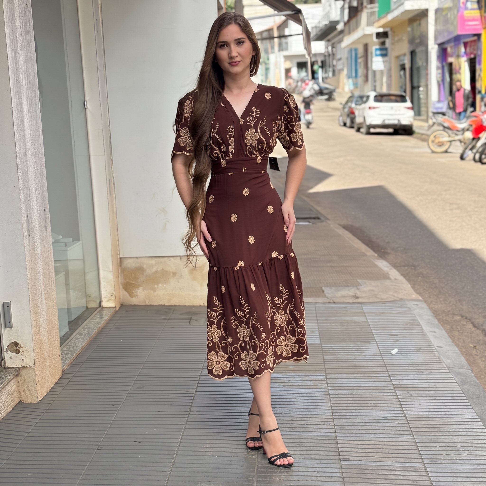 Vestido bordado